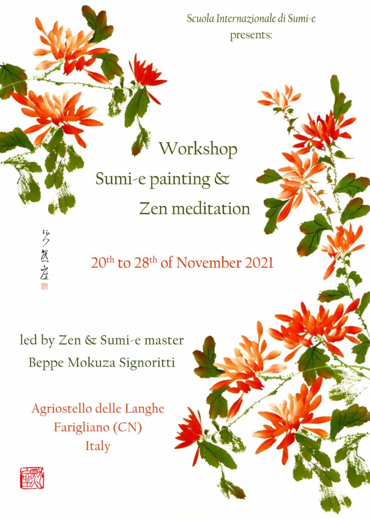 Sumi-e and zazen Workshop November 2021