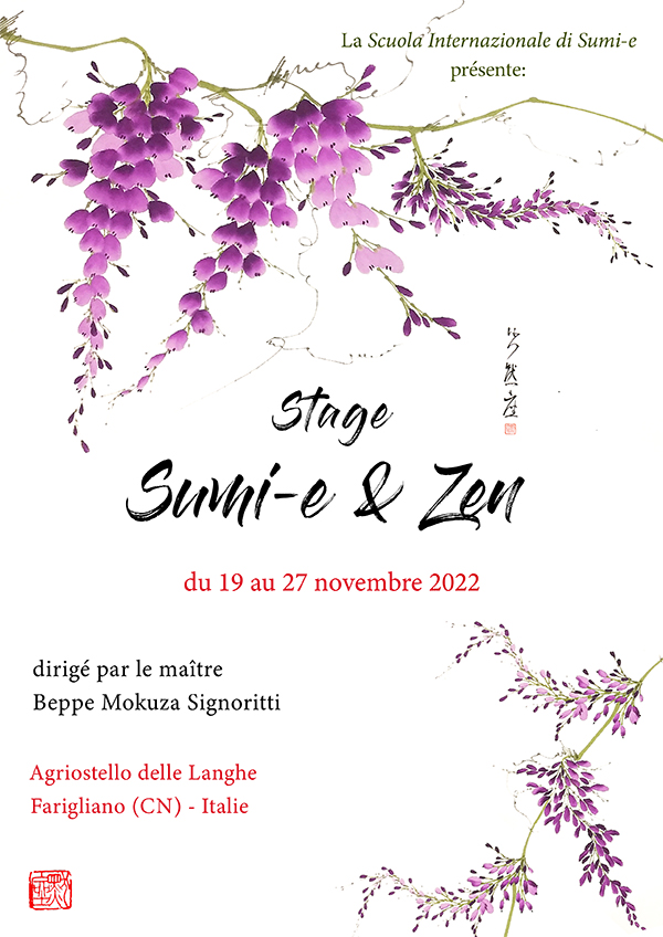 Stage de sumi-e et zazen_novembre 2022